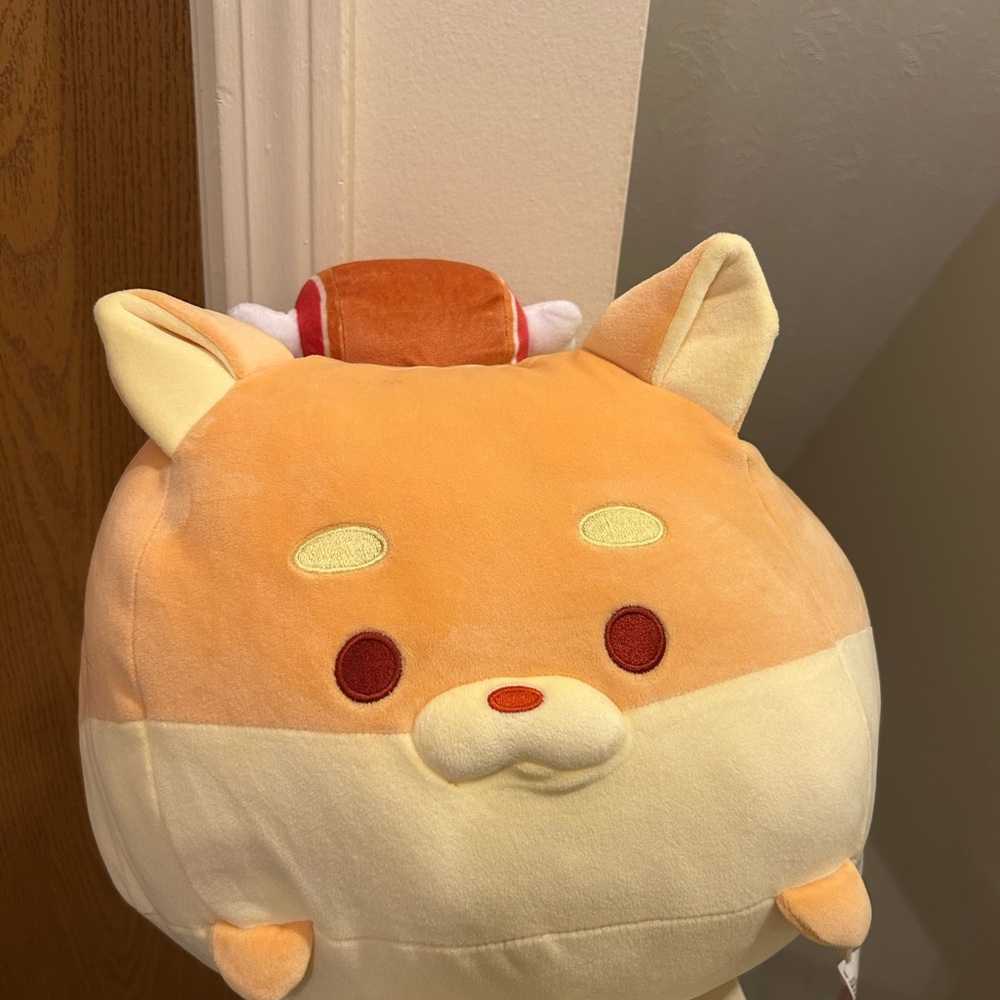 Round Bear With Meat Log on Head
